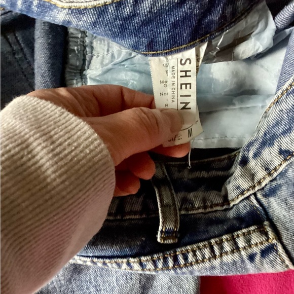 High Waist Stone Washed Mom Jeans by Shein | Size Medium - Picture 5 of 9